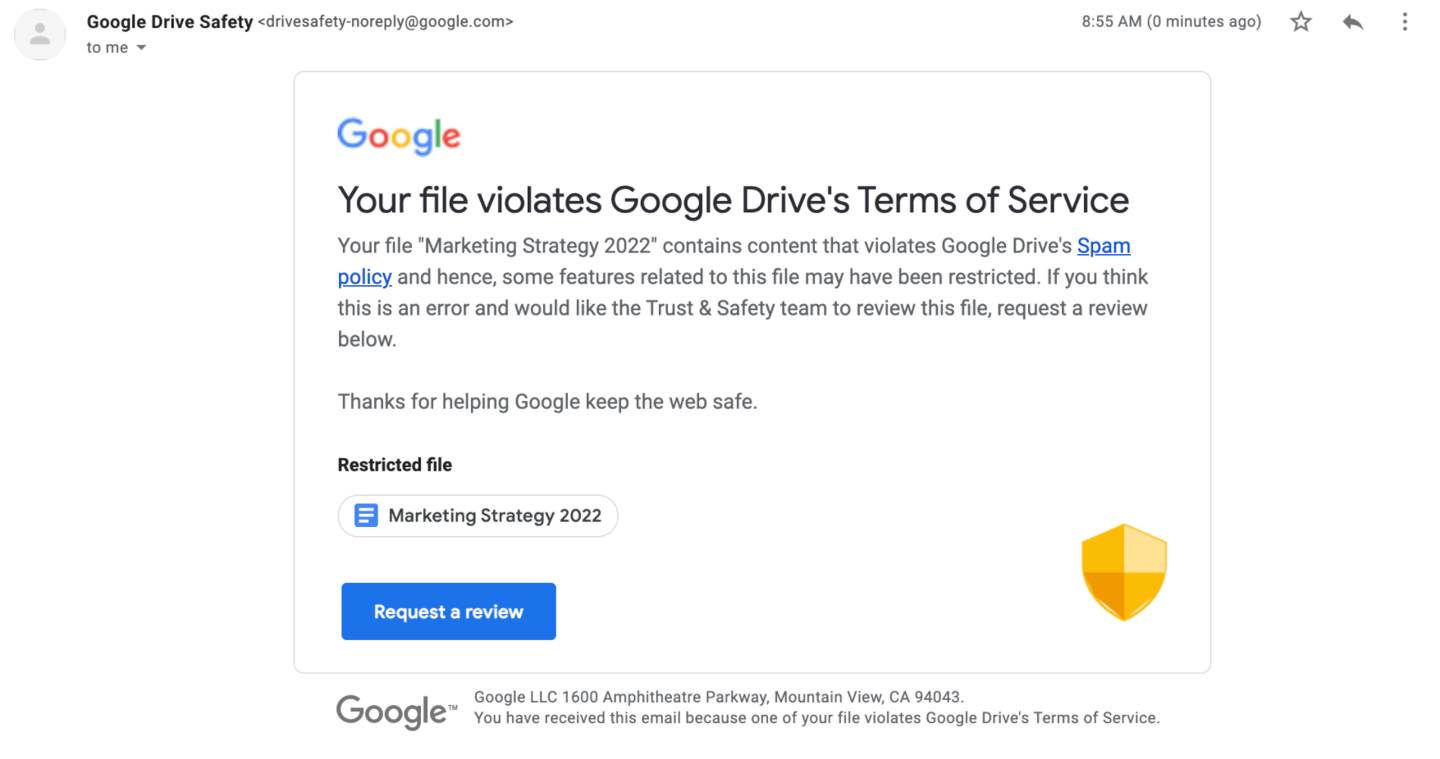 谷歌网盘 Google Drive新条款