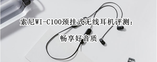 索尼WI-C100颈挂式无线耳机评测：畅享好音质