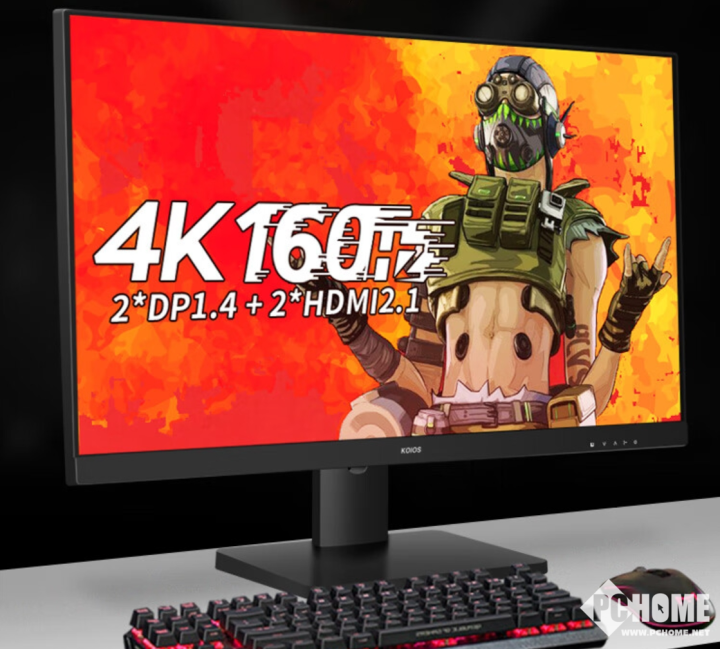 KOIOS推K2724UG电竞显示器 4K160Hz售1599元